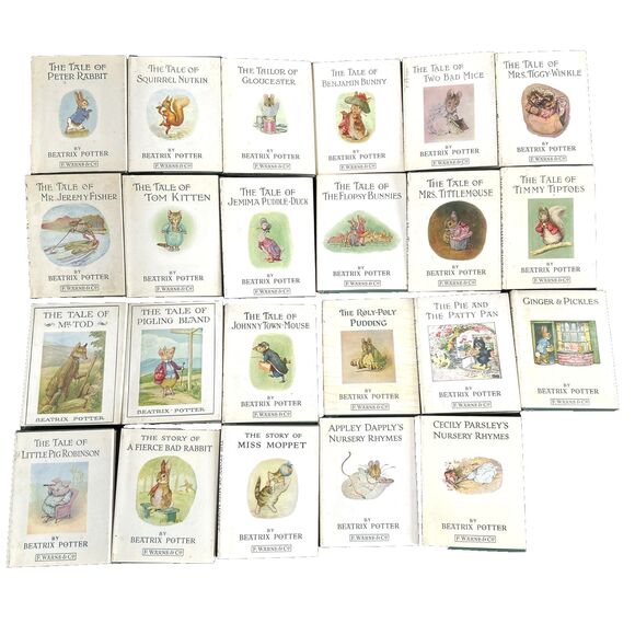 Beatrix Potter Peter Rabbit's LOT  23 Books Vintage Original Authorized Edition - Picture 2 of 16